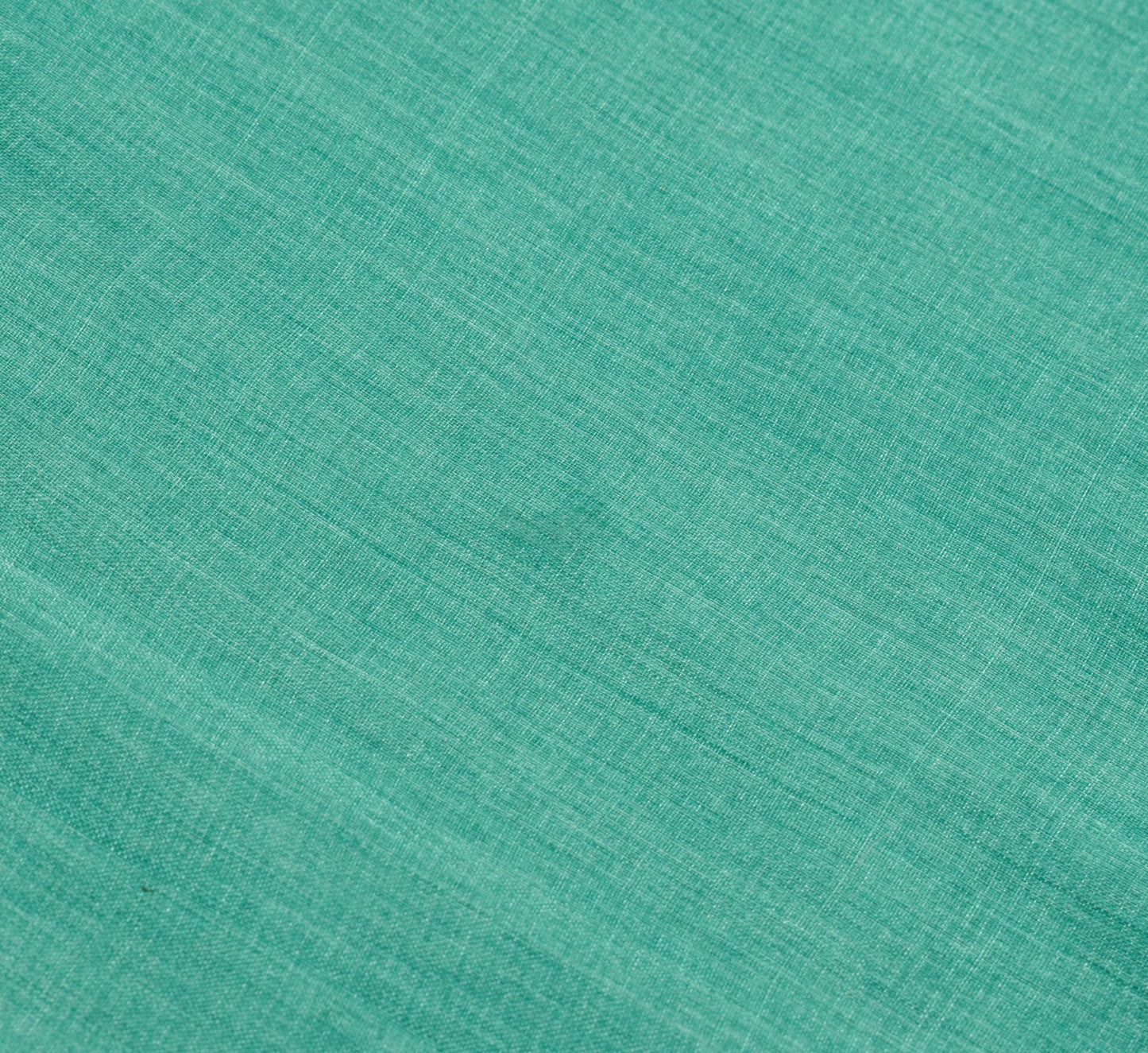 Sushila Vintage Aqua Green Scrap Saree Pure Tussar Silk Woven Soft Sari Fabric