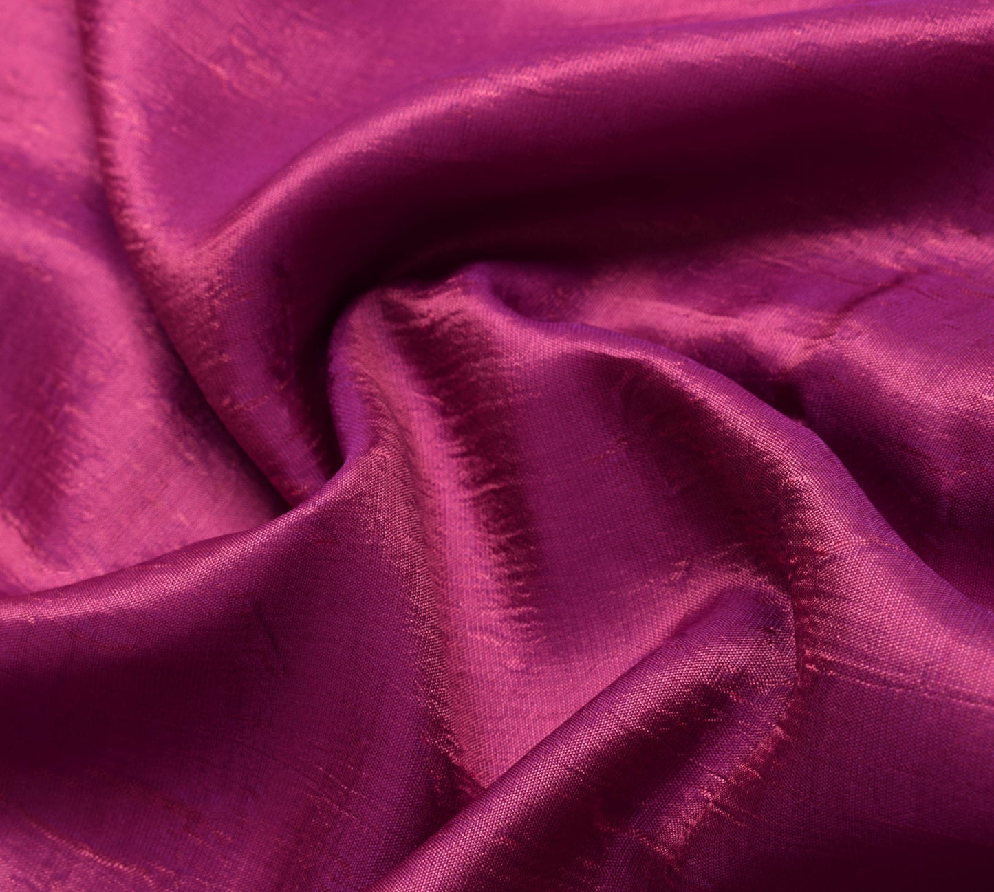 Sushila Vintage Magenta Scrap Saree Pure South Silk Floral Woven Sari Fabric