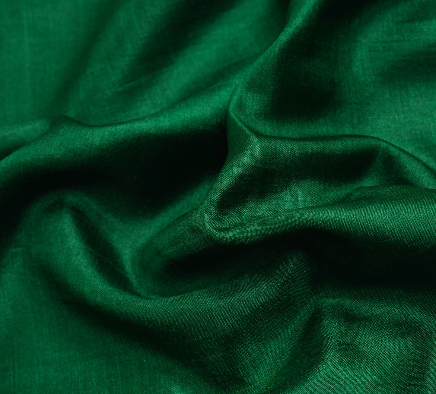 Sushila Vintage Green Scrap Saree 100% Pure Silk Zari Brocade Sari Craft Fabric