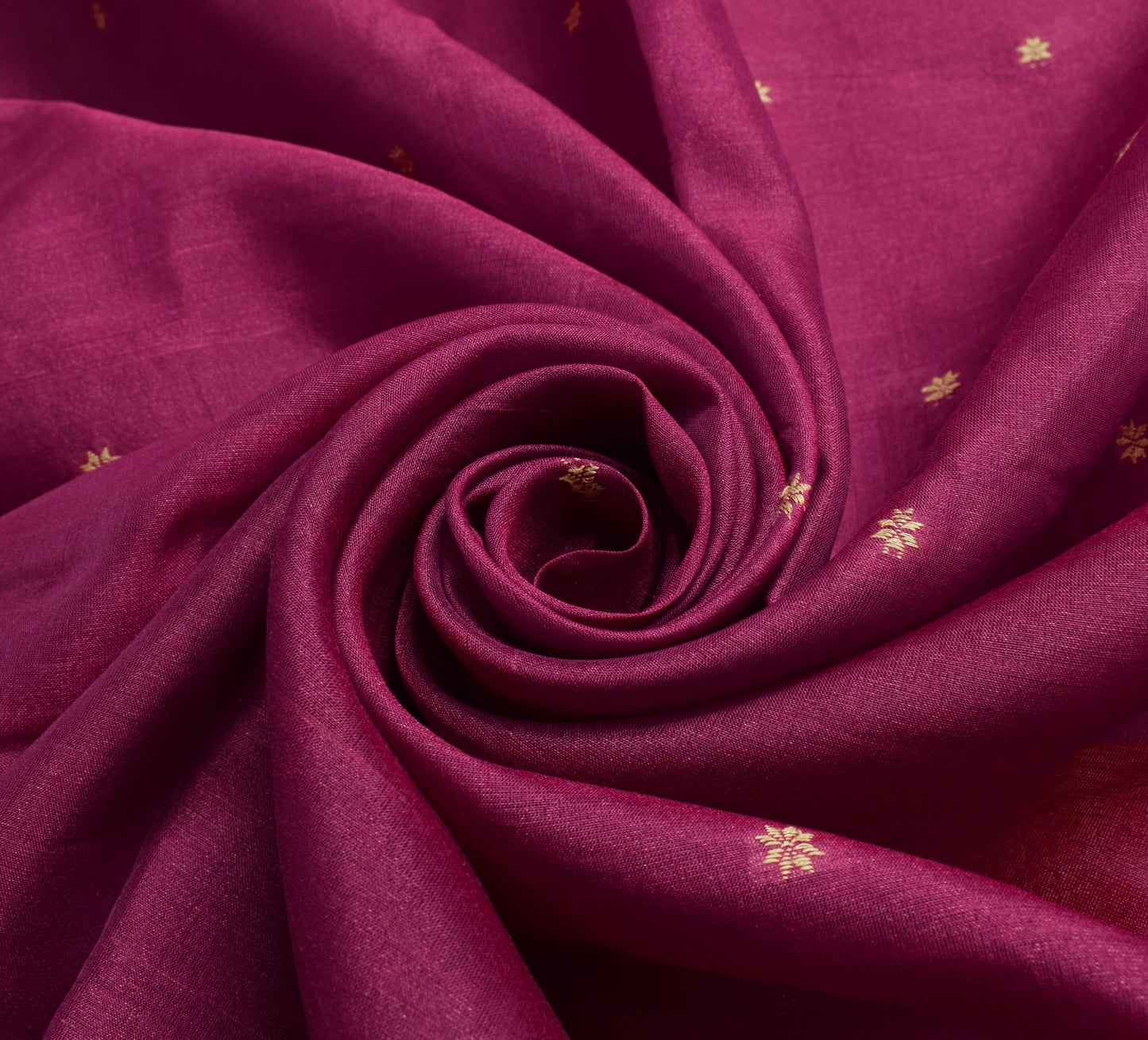 Sushila Vintage Dark Magenta Saree 100% Pure Silk Woven Dual Tone Sari Fabric