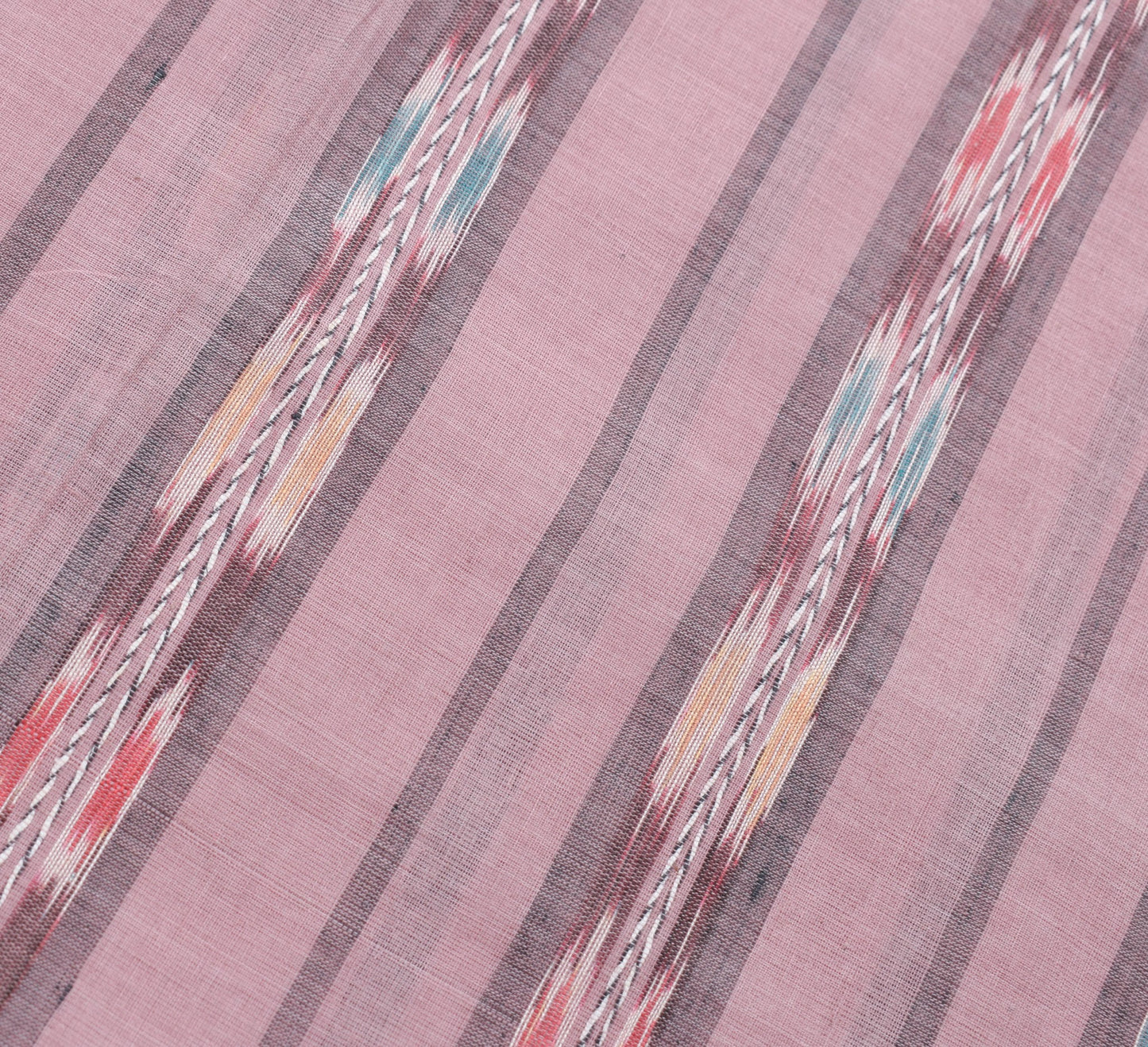 Sushila Vintage Mauve Saree Hand Woven Odisha Ikat Patola Cotton Sari Fabric