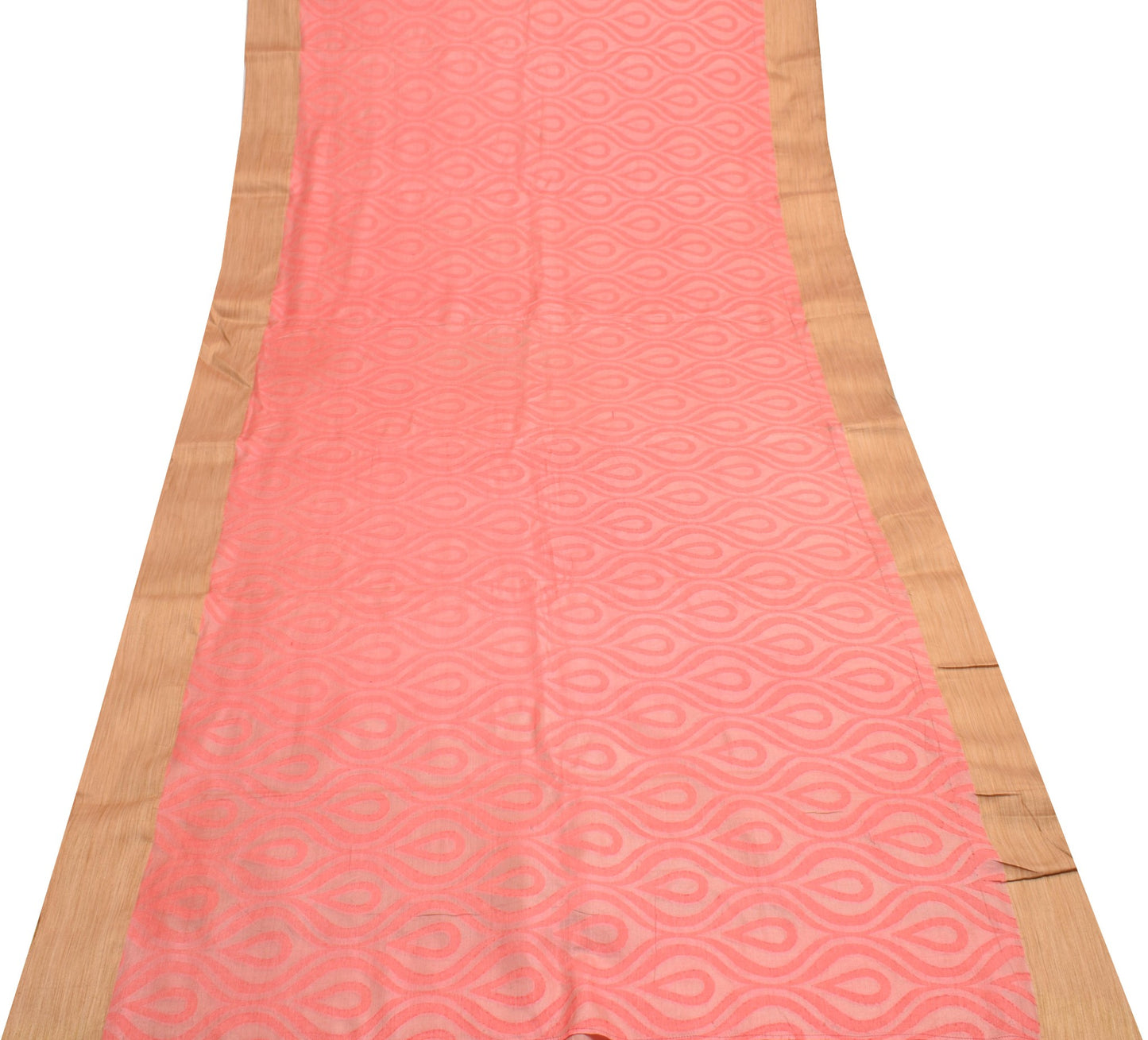 Sushila Vintage Pink Saree 100% Pure Tussar Silk Woven Daily Wear Sari Fabric