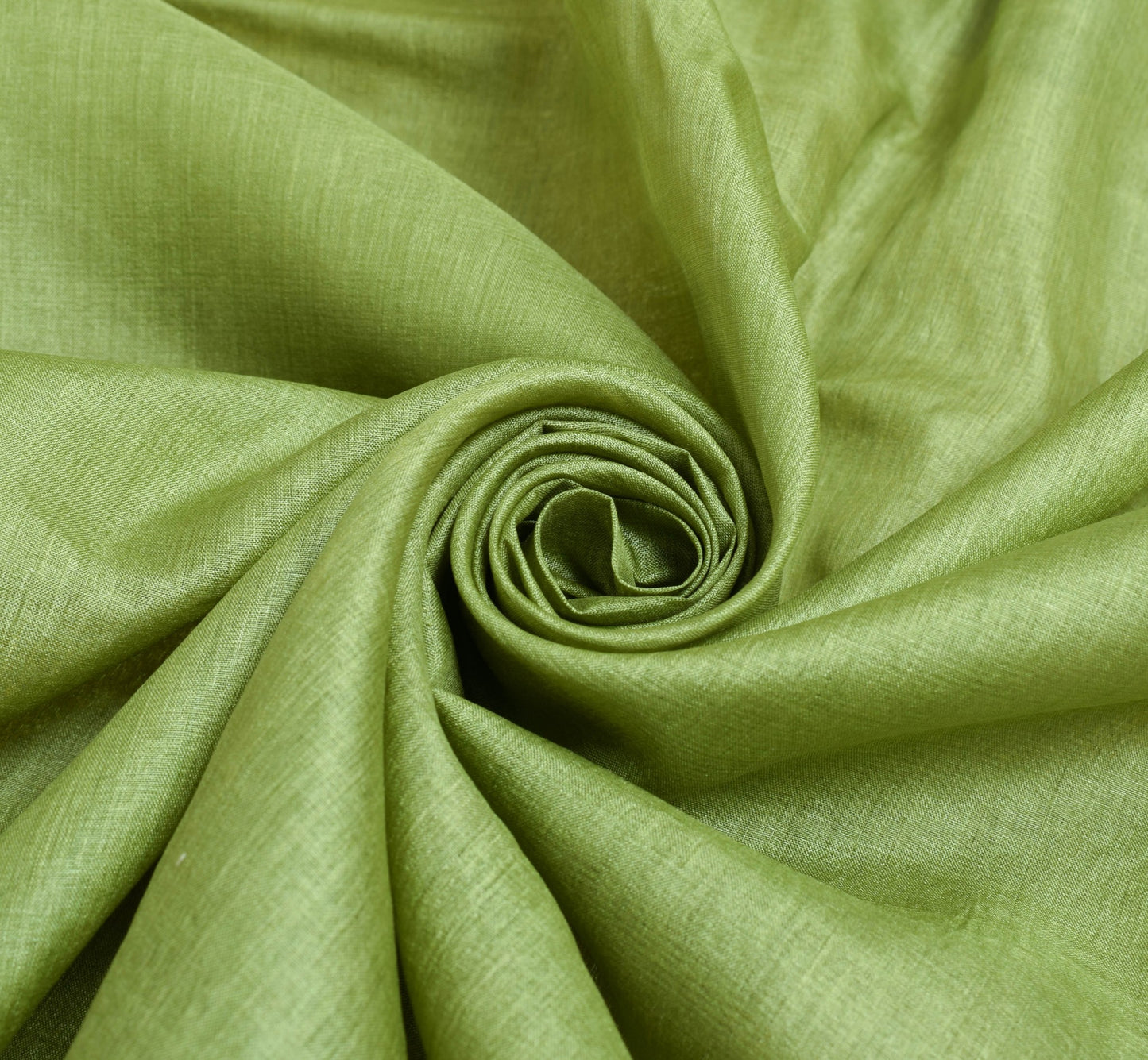 Sushila Vintage Green Saree Pure Tusar Silk Tissue Pallu Embroidered Sari Fabric