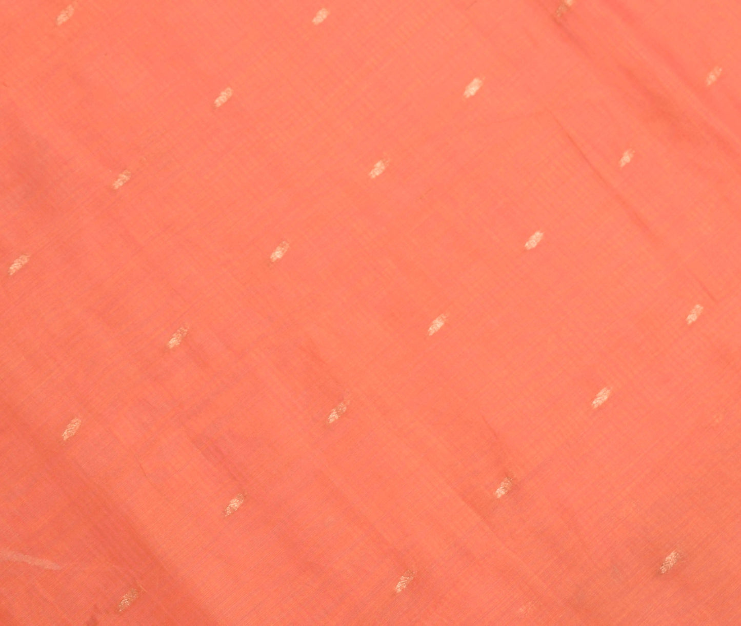 Sushila Vintage Orange Saree 100% Pure Silk Plain Body Zari Border Sari Fabric