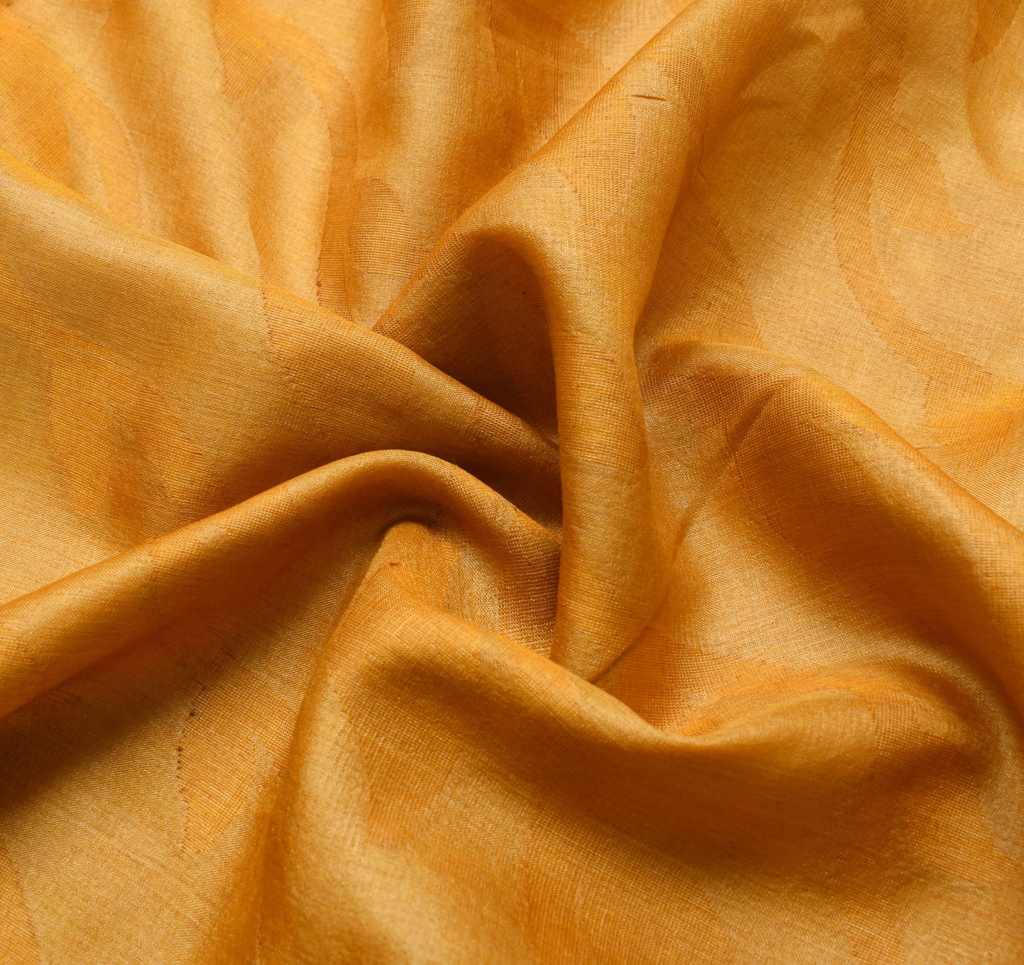 Sushila Vintage Mustard Saree 100%Pure Tussar Silk Woven Casual Wear Sari Fabric