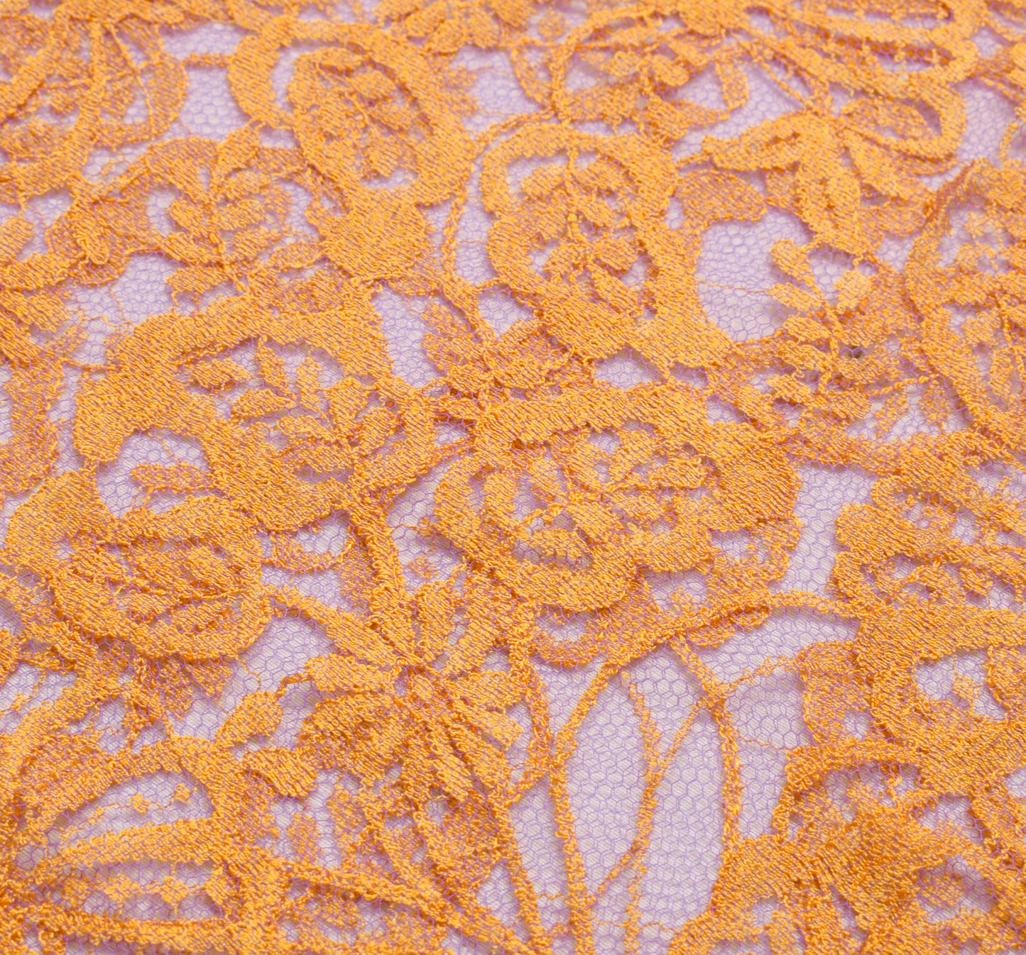 Sushila Vintage Orange Net Mesh Saree Woven Floral Party Wear Sari Craft Fabric