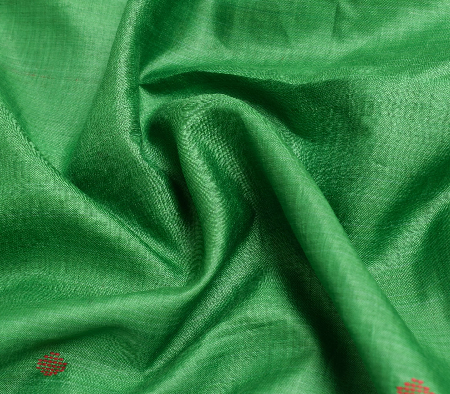 Sushila Vintage Green Saree Pure Silk Hand Woven Sambalpuri Ikat Patola Fabric