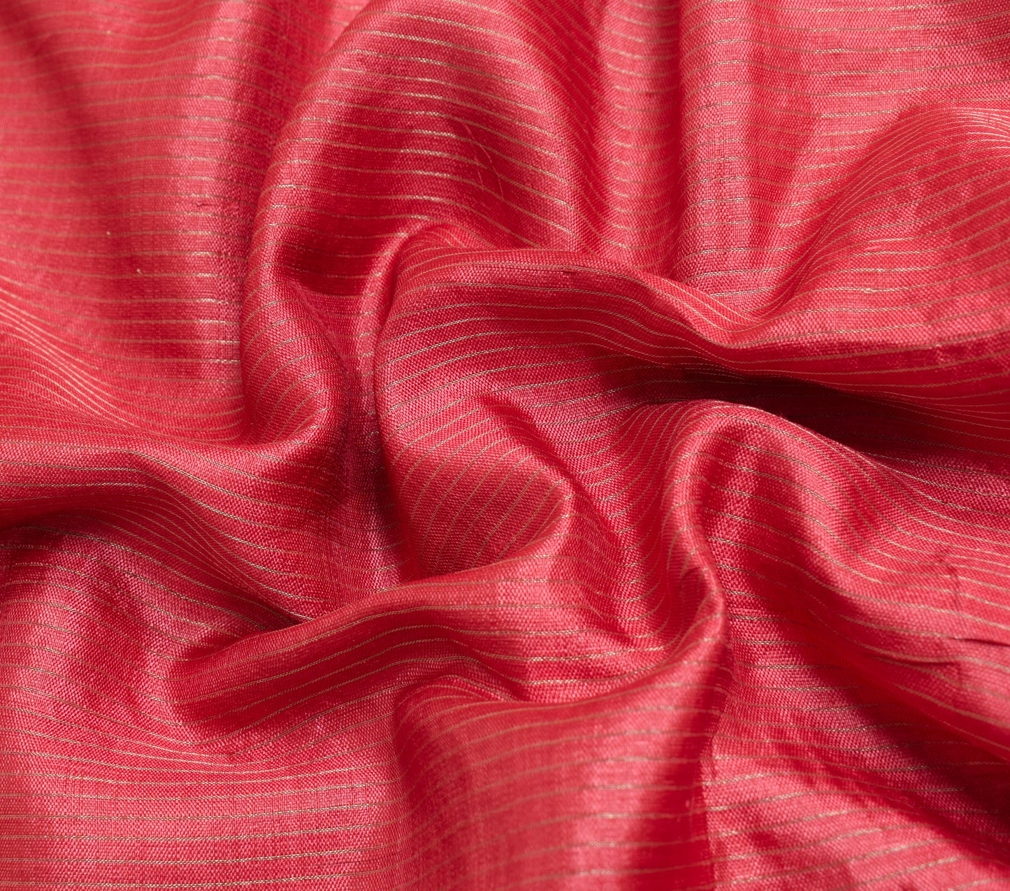 Sushila Vintage Pink Saree Pure Tussar With Khadi Border Pallu Woven Sari Fabric