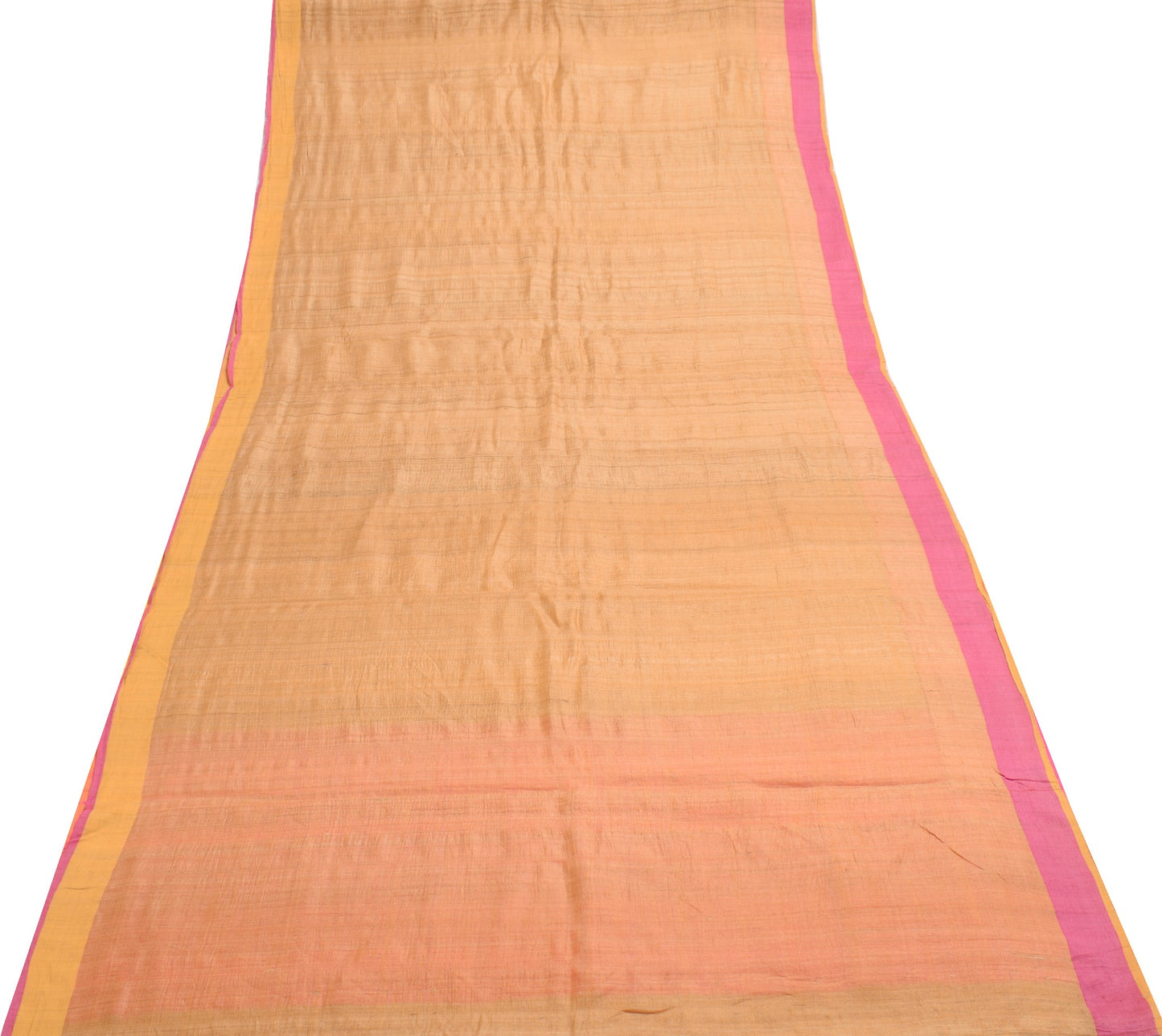 Sushila Vintage Pure Khadi Saree Woven Brown Fancy Designer Sari Craft Fabric