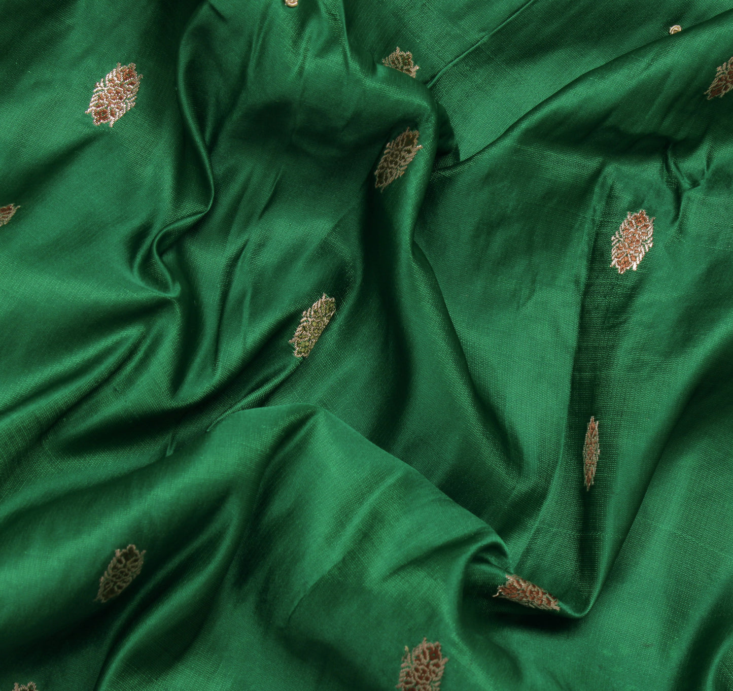 Sushila Vintage Heavy Saree Pure Satin Silk Banarasi Brocade Woven Sari Fabric