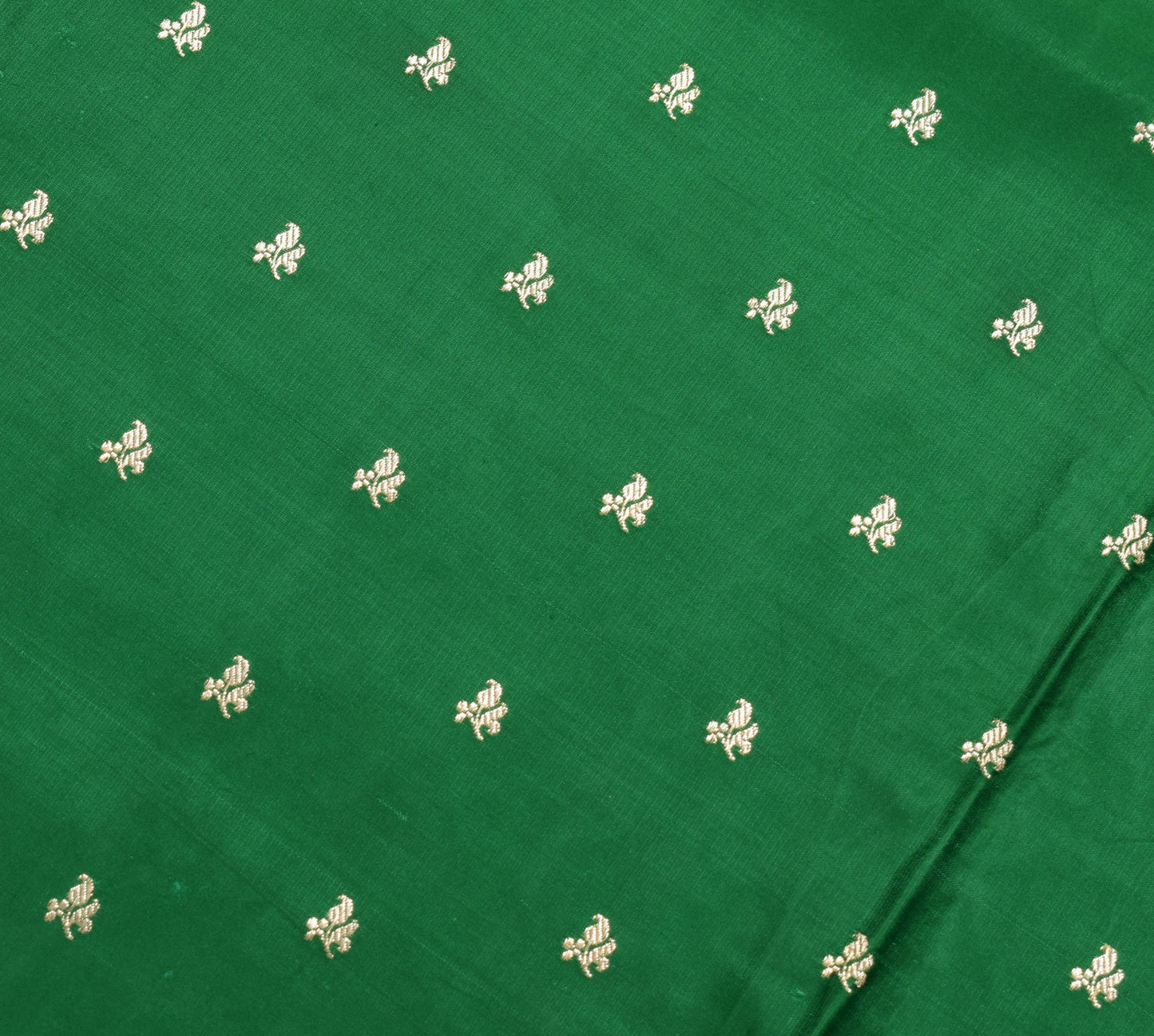 Sushila Vintage Heavy Saree Pure Satin Silk Banarasi Brocade Woven Green Fabric