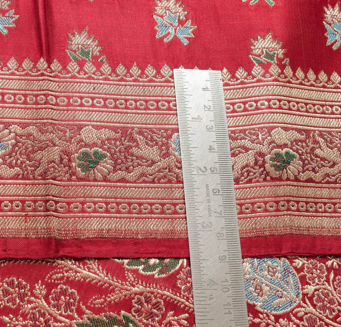 Sushila Vintage Heavy Maroon Saree Pure Satin Silk Banarasi Woven Sari Fabric