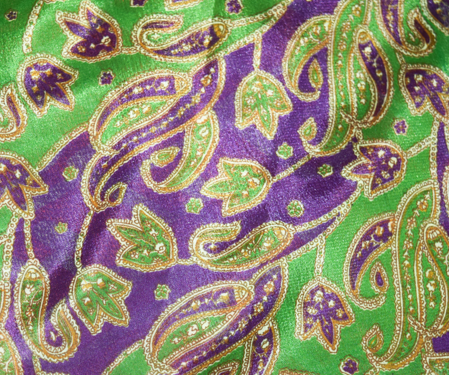 Sushila Vintage Silk Saree Magic Wrap Reversible Skirt Beach Dress Green Hippie