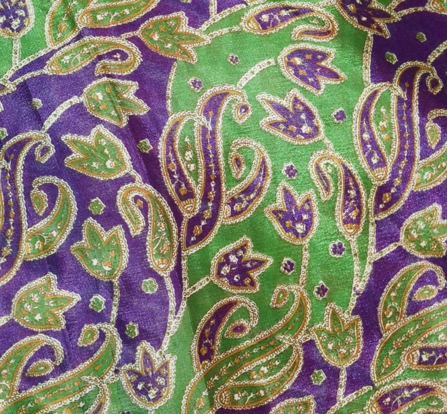 Sushila Vintage Purple Silk Saree Magic Wrap Reversible Skirt Beach Dress Hippie