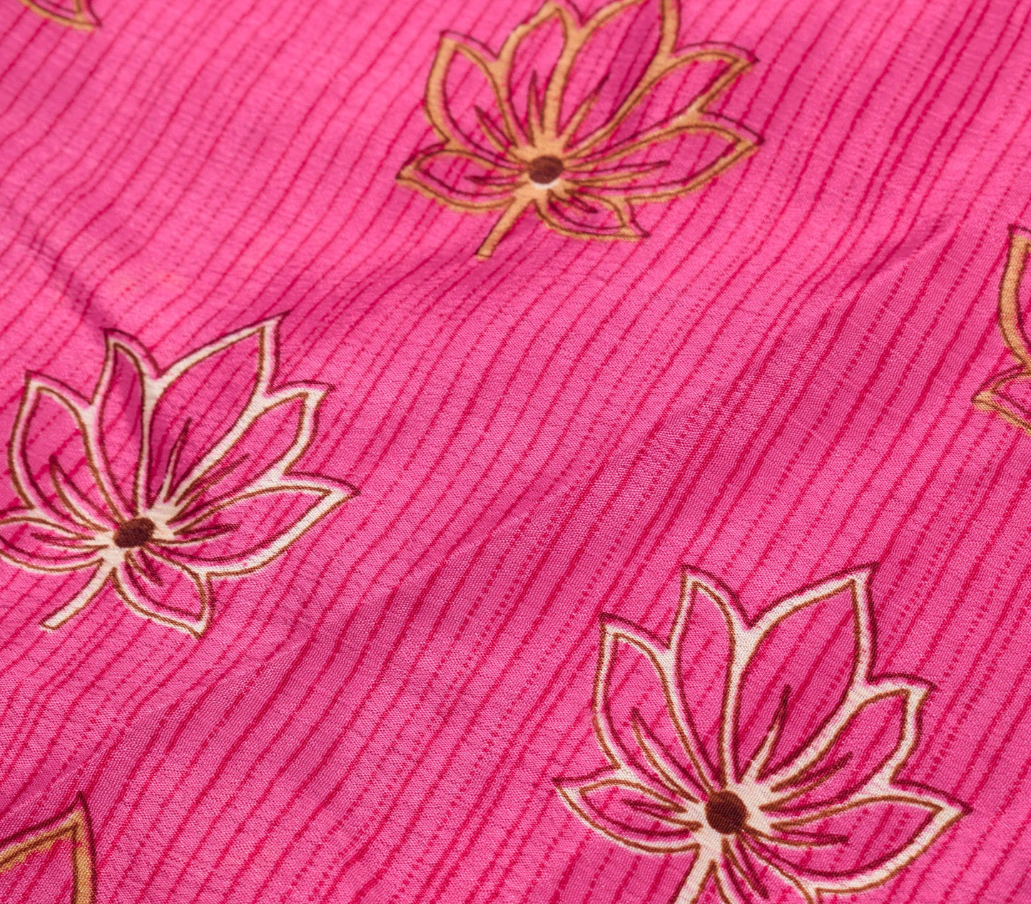 Sushila Vintage Flora Silk Saree Magic Wrap Reversible Skirt Pink Beach Dress