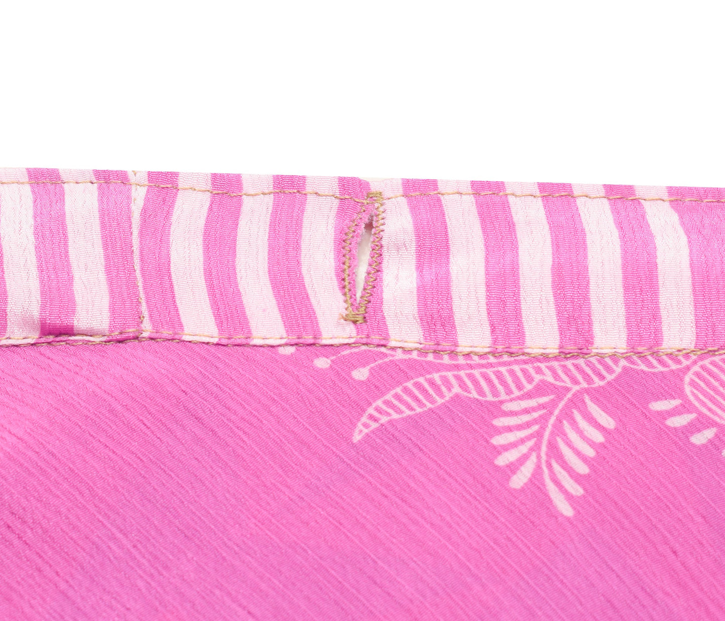 Sushila Vintage Pink Art Silk Saree Magic Wrap Reversible Skirt Beach Dress Boho