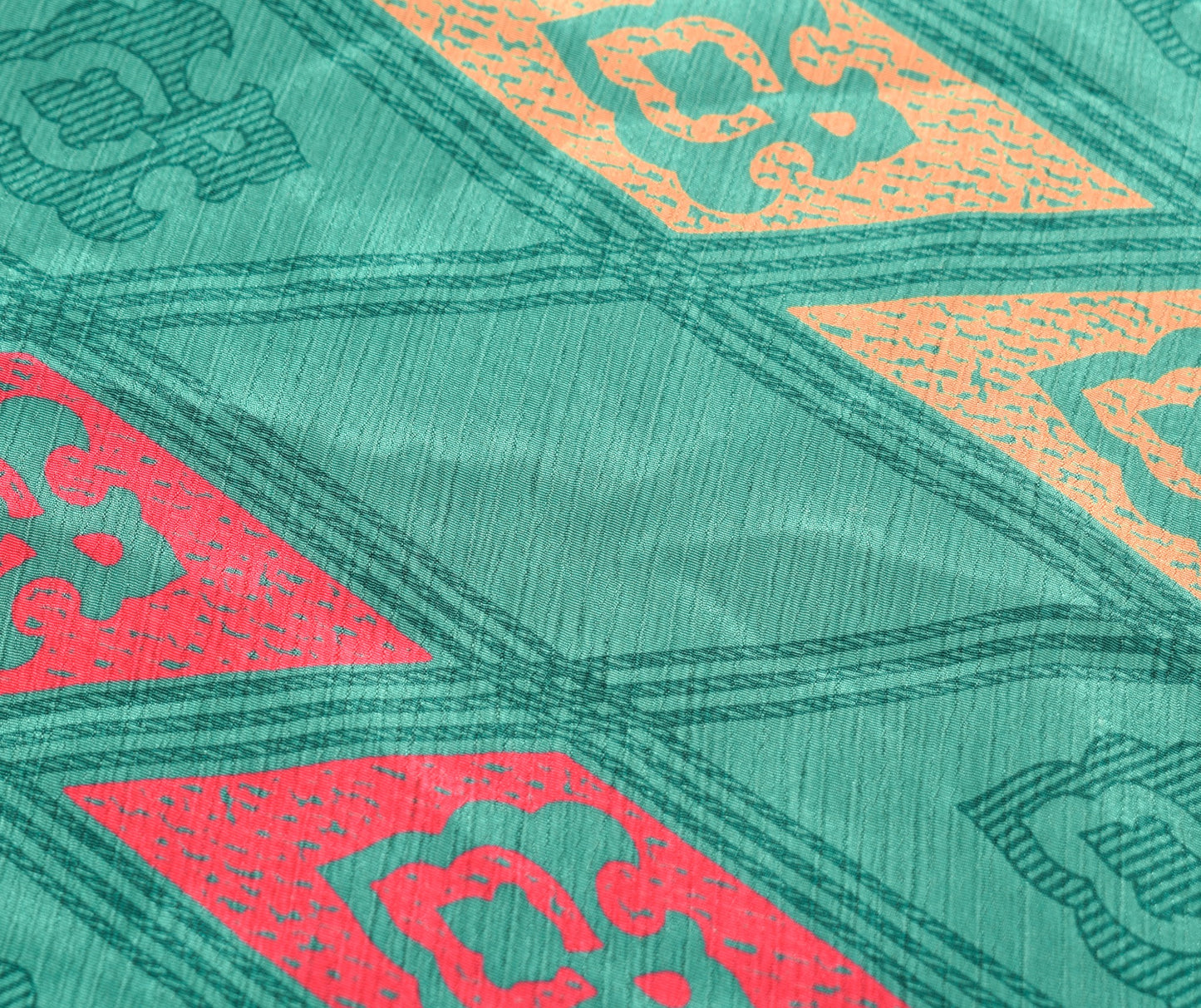 Sushila Vintage Teal Green Silk Saree Magic Wrap Reversible Skirt Beach Dress