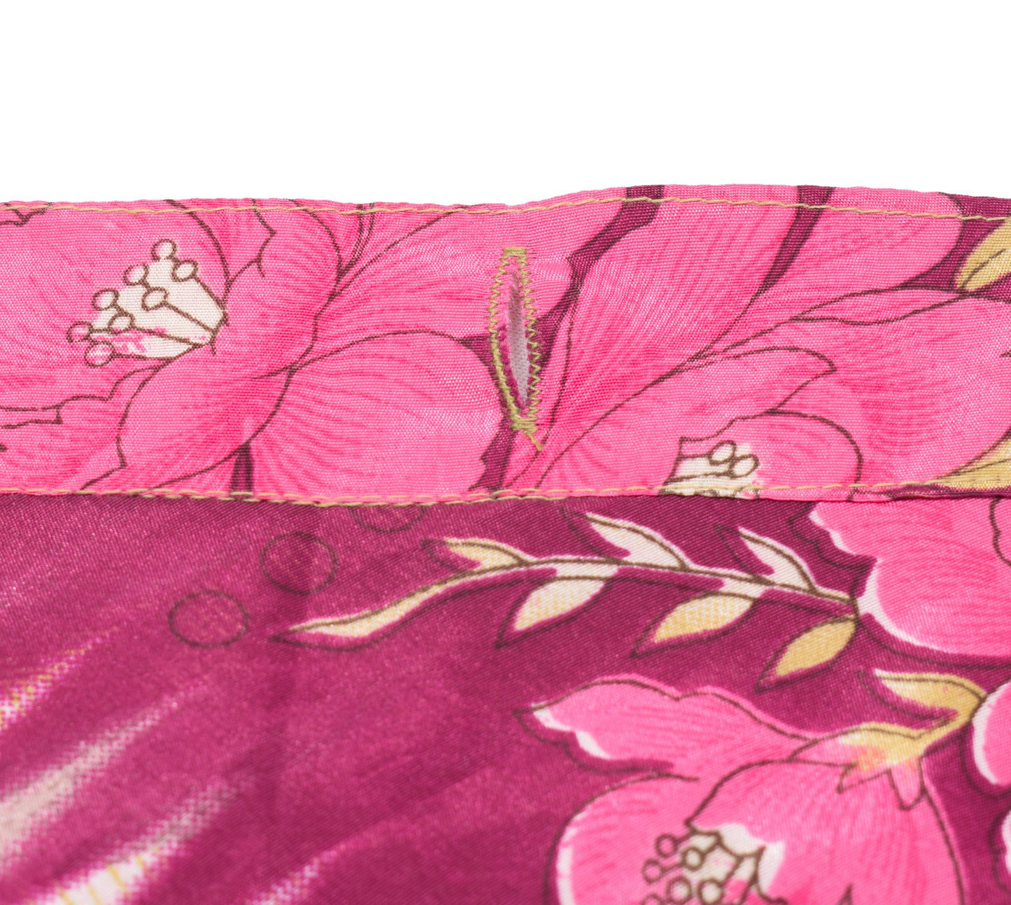 Sushila Vintage Pink Silk Saree Magic Wrap Reversible Skirt Beach Dress Hippie