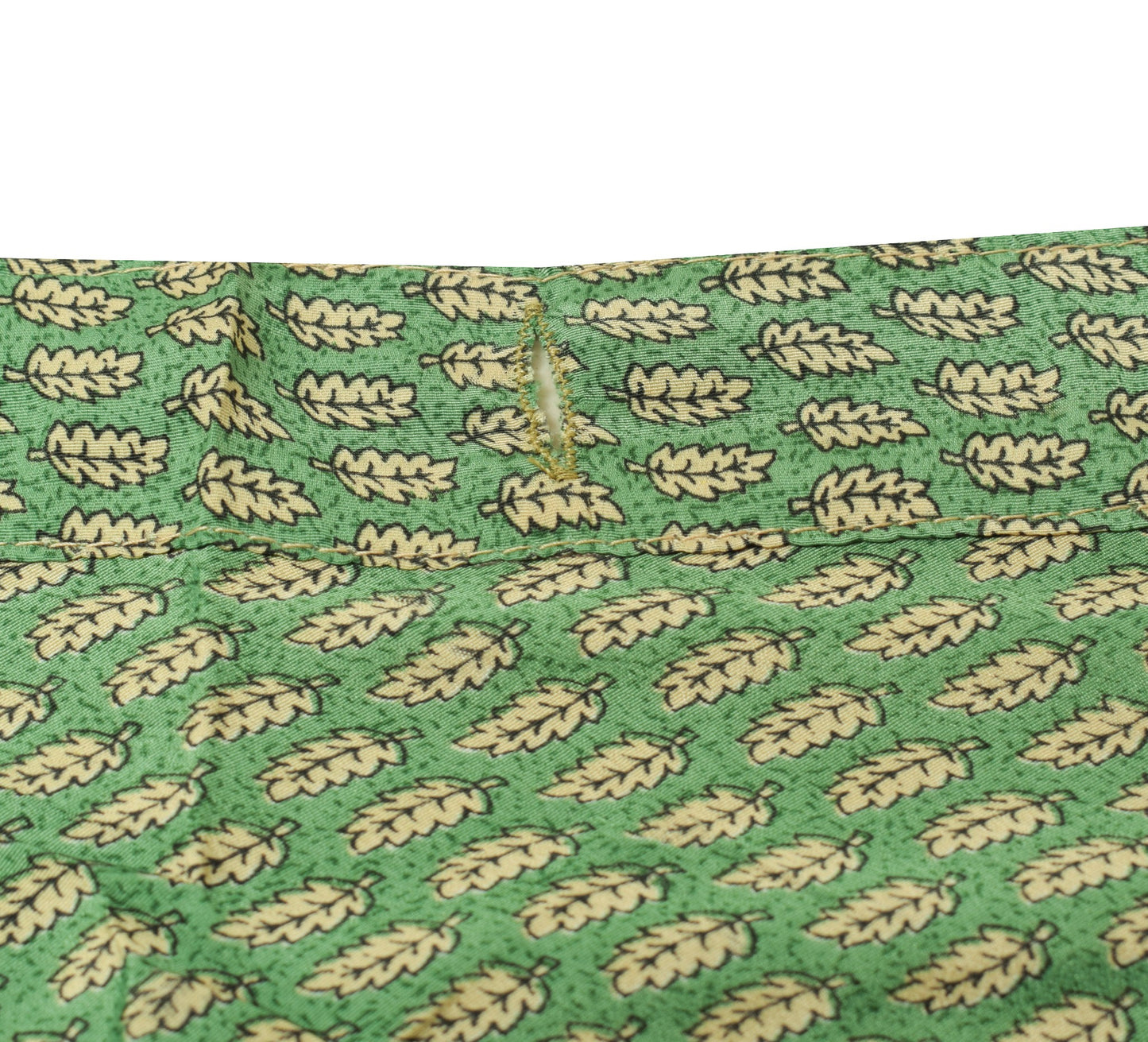 Sushila Vintage Henna Green Silk Saree Magic Wrap Reversible Skirt Beach Dress