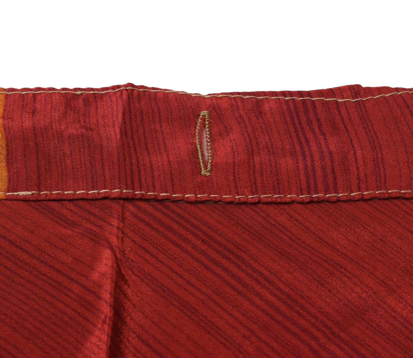 Sushila Vintage Red Silk Saree Magic Wrap Reversible Skirt Handmade Beach Dress