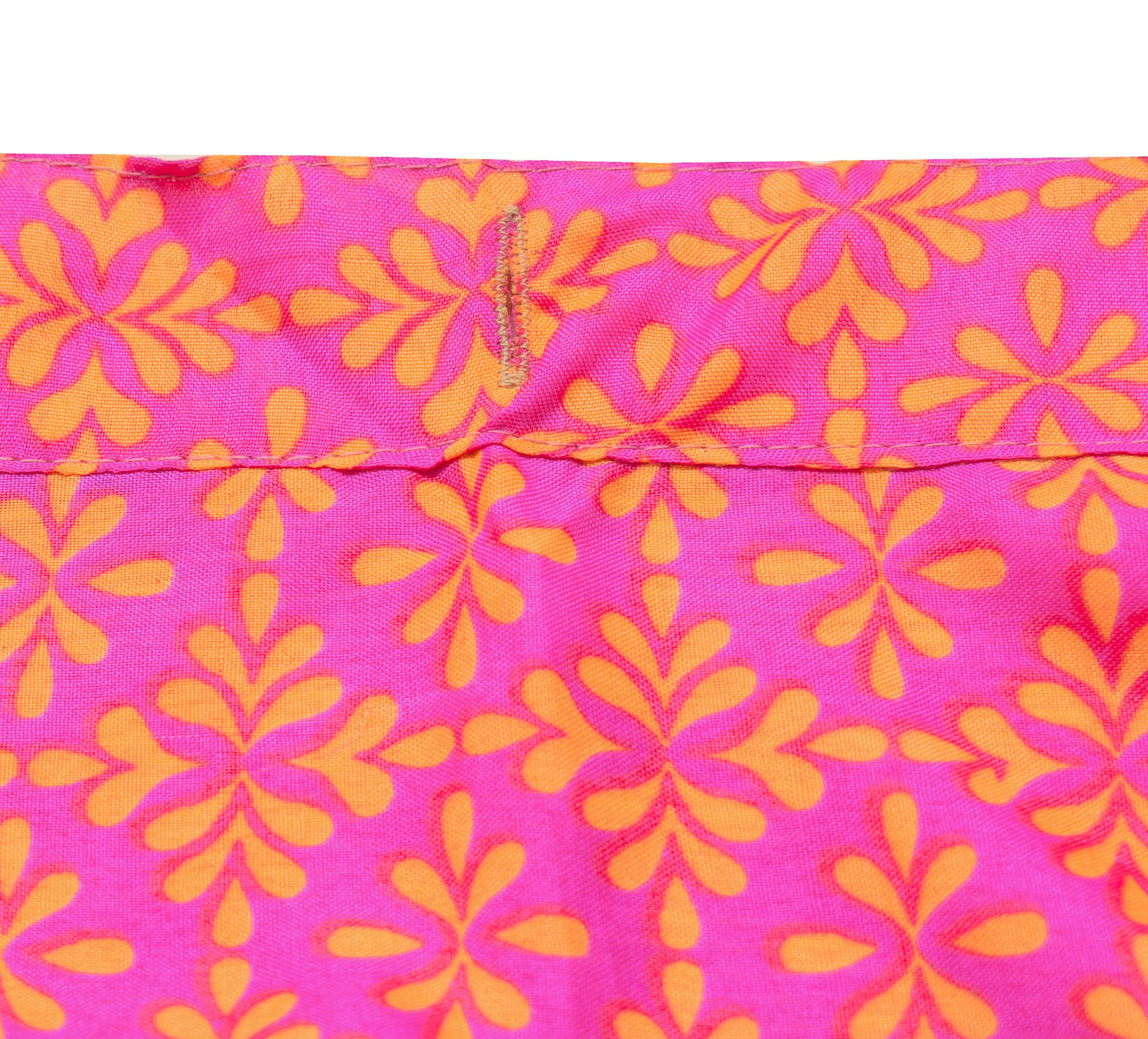 Sushila Vintage Silk Saree Magic Wrap Reversible Pink Floral Skirt Beach Dress