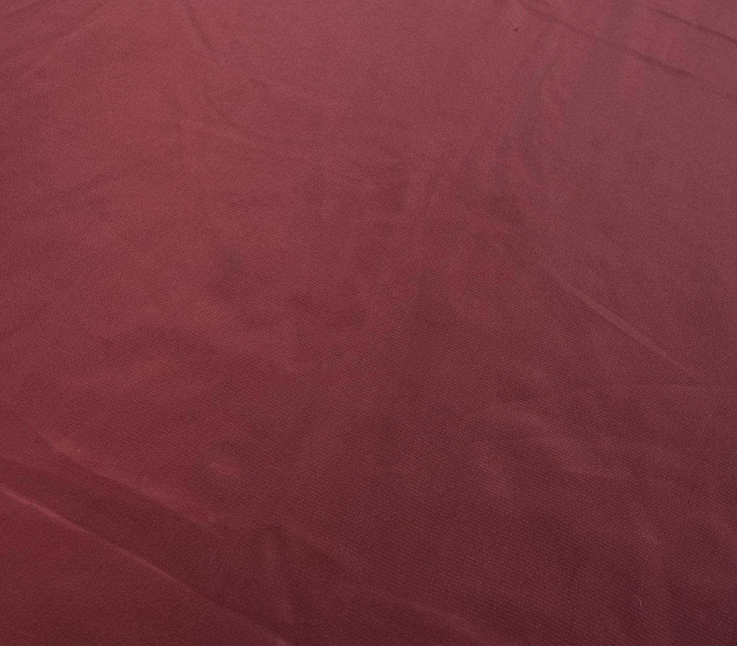 Sushila Vintage Sari Remnant Scrap Multi Purpose Maroon Crepe Silk Craft Fabric