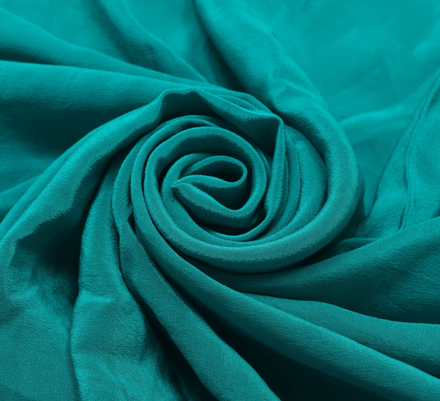 Sushila Vintage Teal Green Sari Hand Embroidered Silk Remnant Scrap Craft Fabric