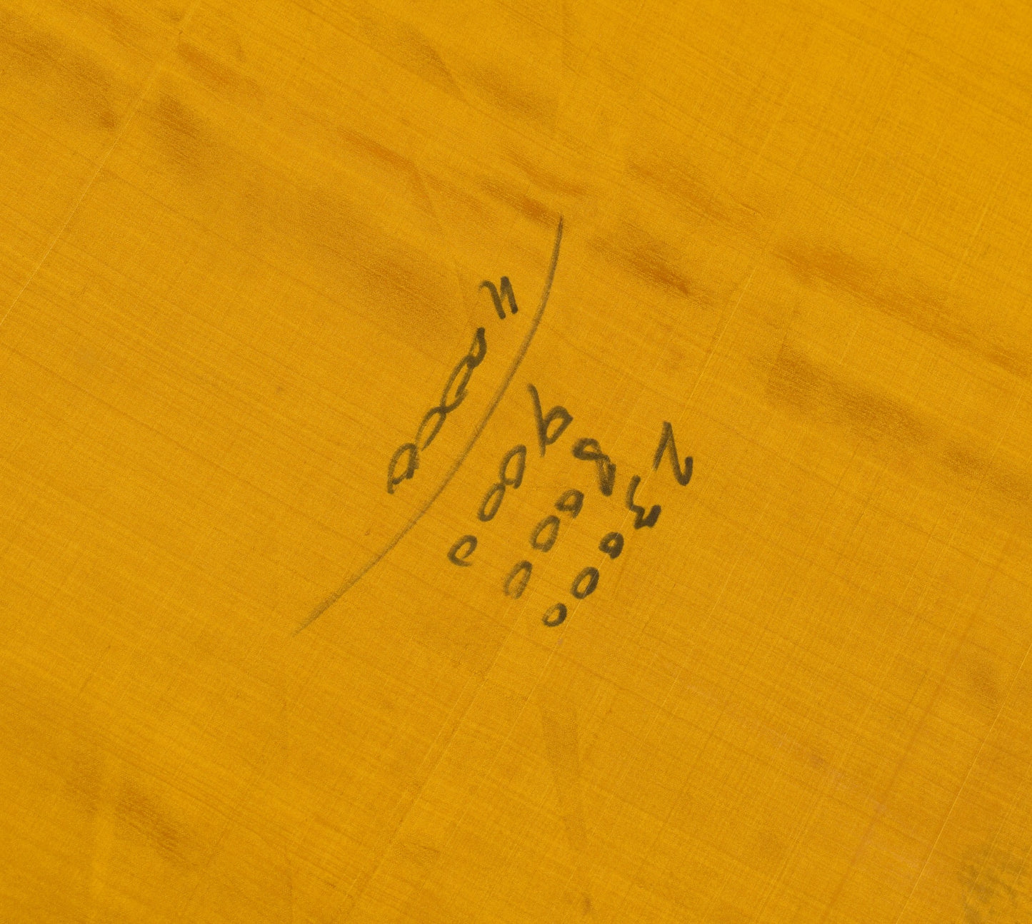 Sushila Vintage Yellow Soft Sari Remnant Scrap 100% Pure Silk Plain Craft Fabric