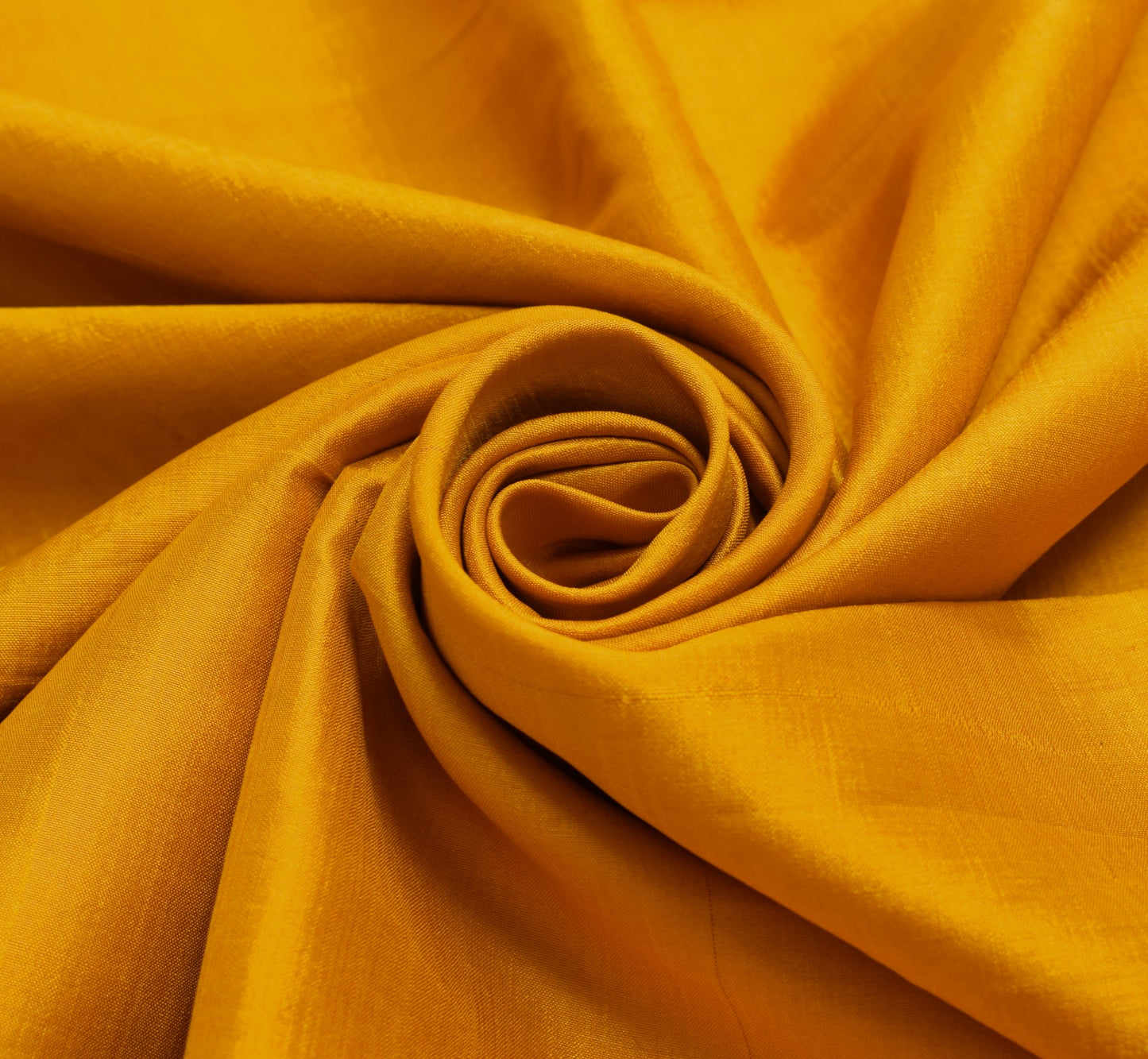 Sushila Vintage Yellow Soft Sari Remnant Scrap 100% Pure Silk Plain Craft Fabric