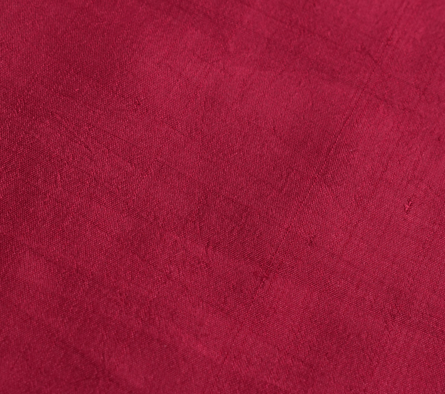 Sushila Vintage Maroon Plain Sari Remnant Scrap 100%Pure Silk Craft Dress Fabric