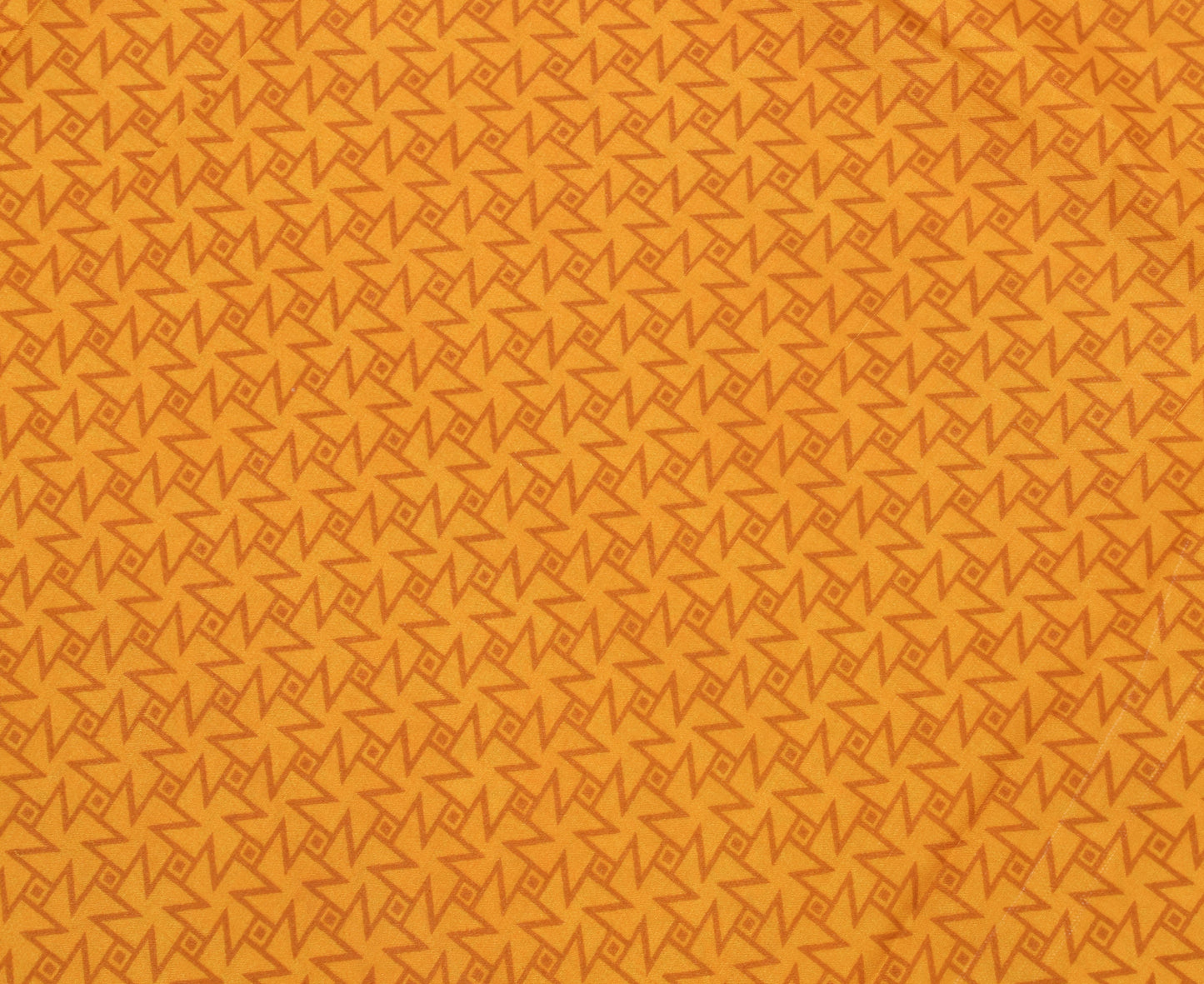 Sushila Vintage Mustard Saree Blend Crepe Silk Printed Craft Soft 5 Yard Fabric