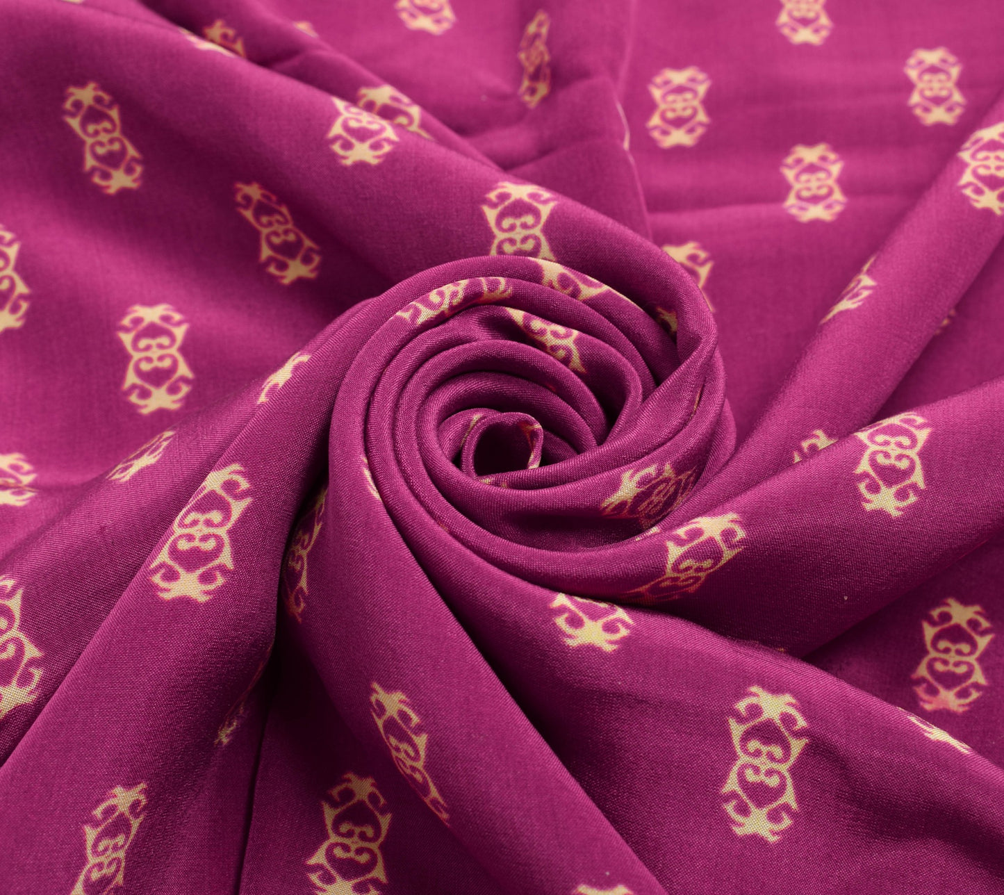 Sushila Vintage Magenta Daily Wear Saree 100%Pure Crepe Silk Printed Soft Fabric