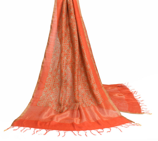 Sushila Vintage Floral Pure Silk Dupatta Printed & Woven Daily Wear Long Stole