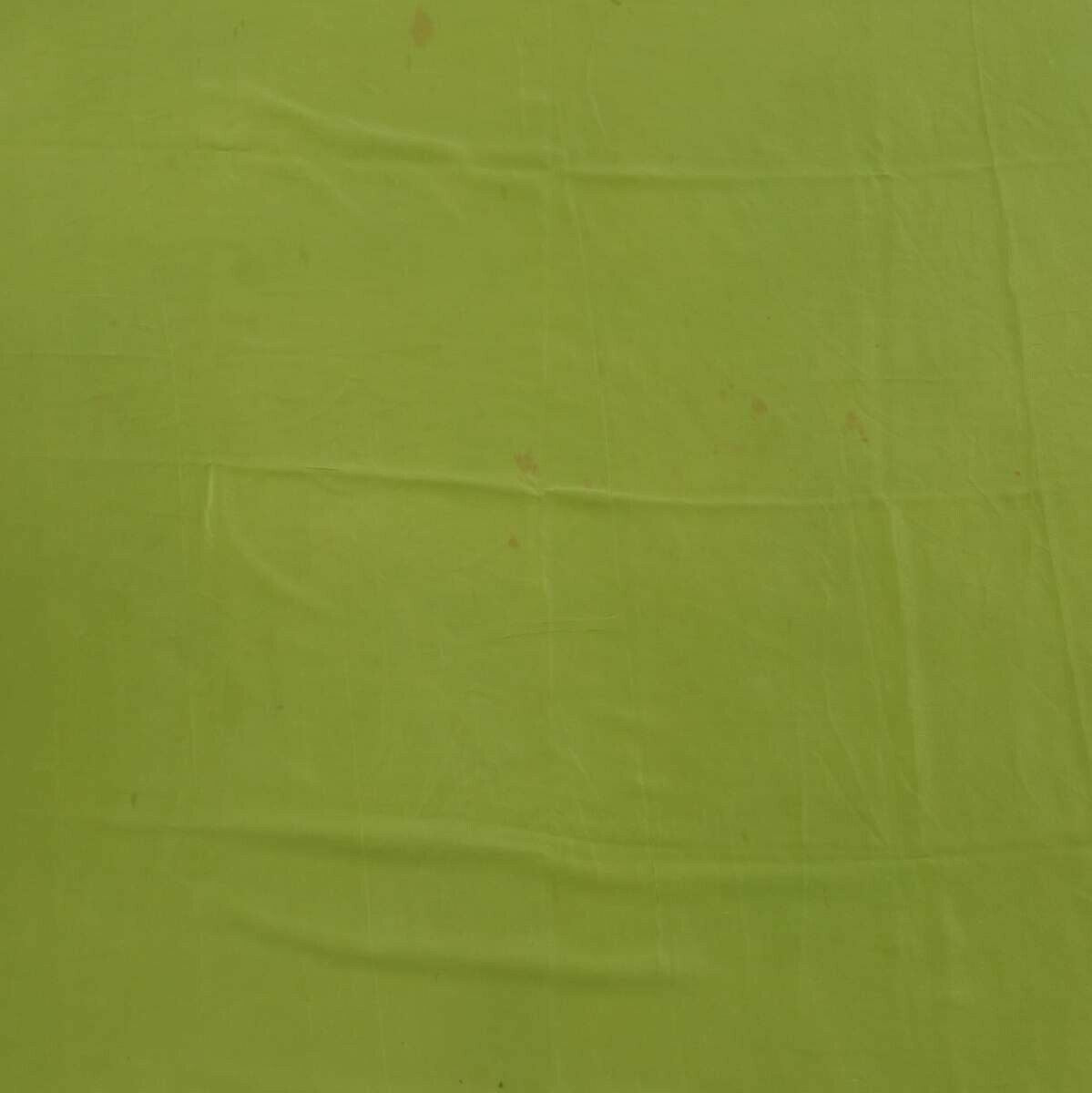 100% Pure Crepe Silk Vintage Sari Remnant Quilt Craft Fabric 5 Pc lot Green