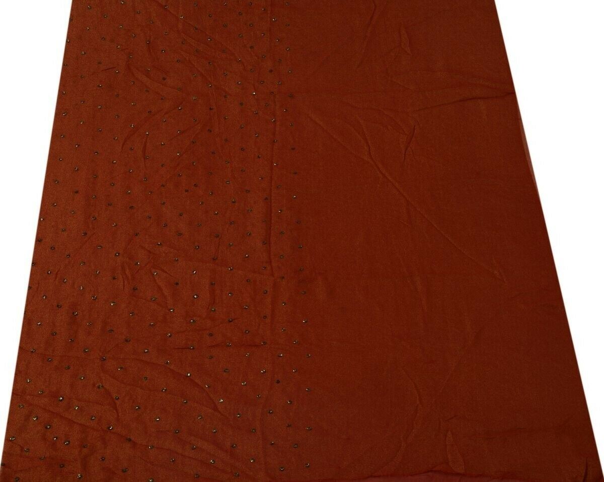 100% Pure Georgette Silk Vintage Sari Remnant Scrap Fabric for Sewing Craft