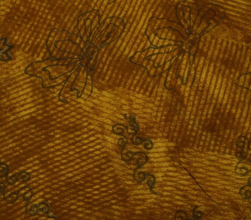 100% Pure Crepe Silk Printed Vintage Sari Remnant Scrap Fabric for Sewing Craft