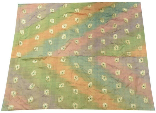 Vintage Saree Multi Purpose Design Fabric Piece for Sew Craft Woven zari Brocade