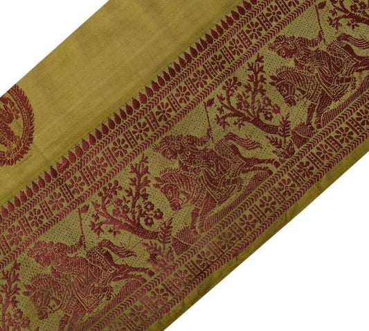 Vintage Sari Border Indian Craft Sewing Trim Woven Baluchari Ribbon Lace