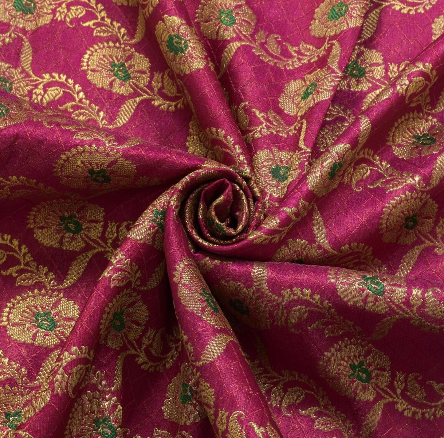 Vintage Heavy Saree Indian Art Silk Zari Woven Brocade Banarasi Scrap Sari