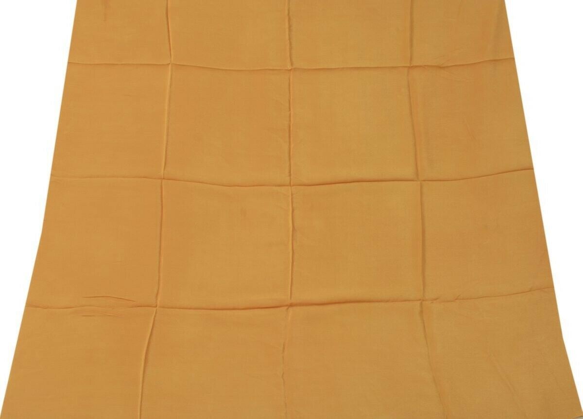 Lot of 4 Pc 100% Pure Crepe Silk Vintage Saree Remnant Scrap Fabric Sew Craft 13