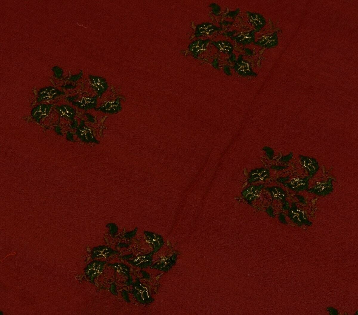 Pure Georgette Silk Vintage Sari Remnant Scrap Fabric for Sewing Craft Magenta