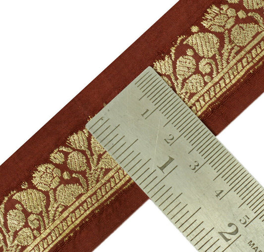 Antique Vintage Saree Border Indian Craft Trim Woven Zari Brocade Ribbon Lace