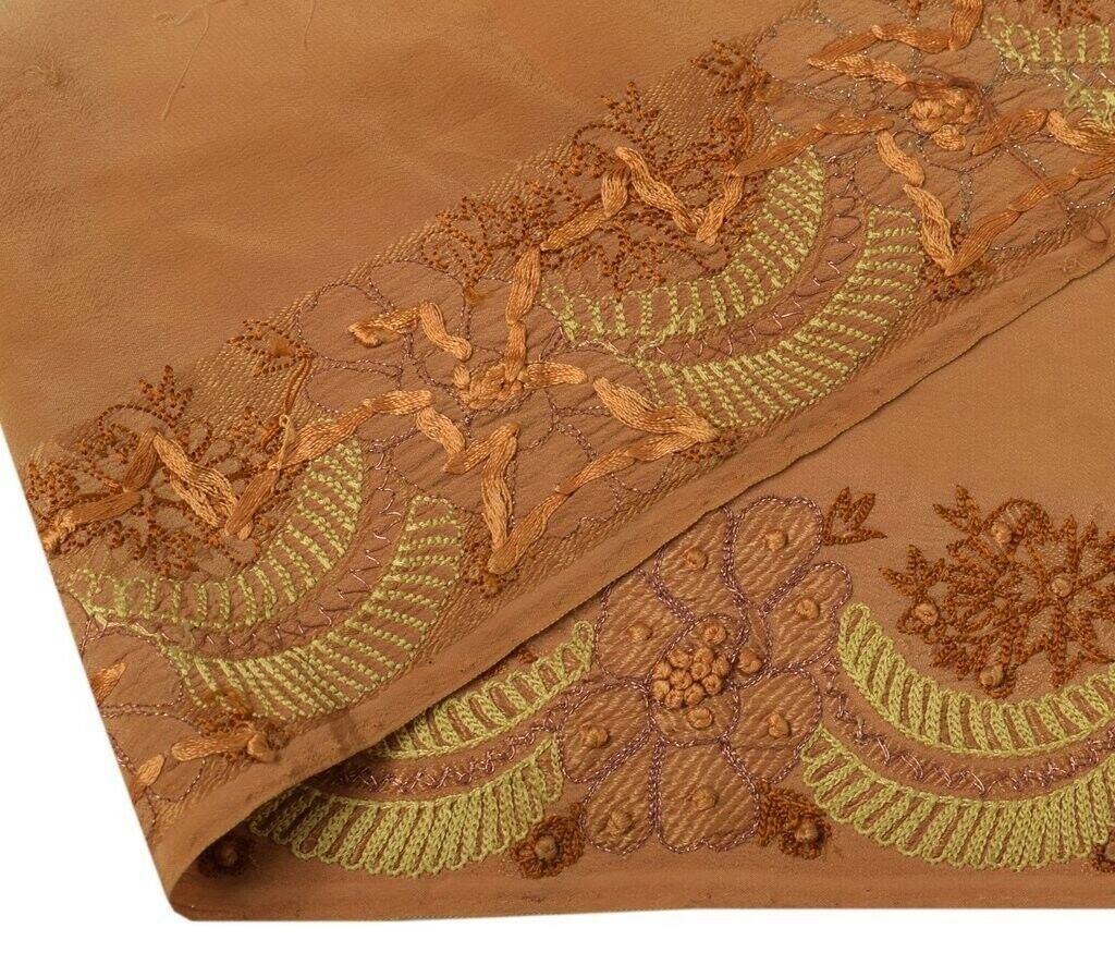 Vintage Sari Border Indian Craft Sewing Trim Hand Embroidered Ribbon Lace