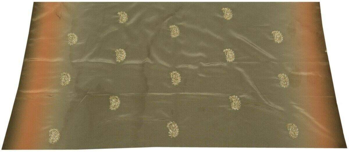 Vintage Saree Multi Purpose Design Fabric Piece for Sew Craft Embroidered Beaded