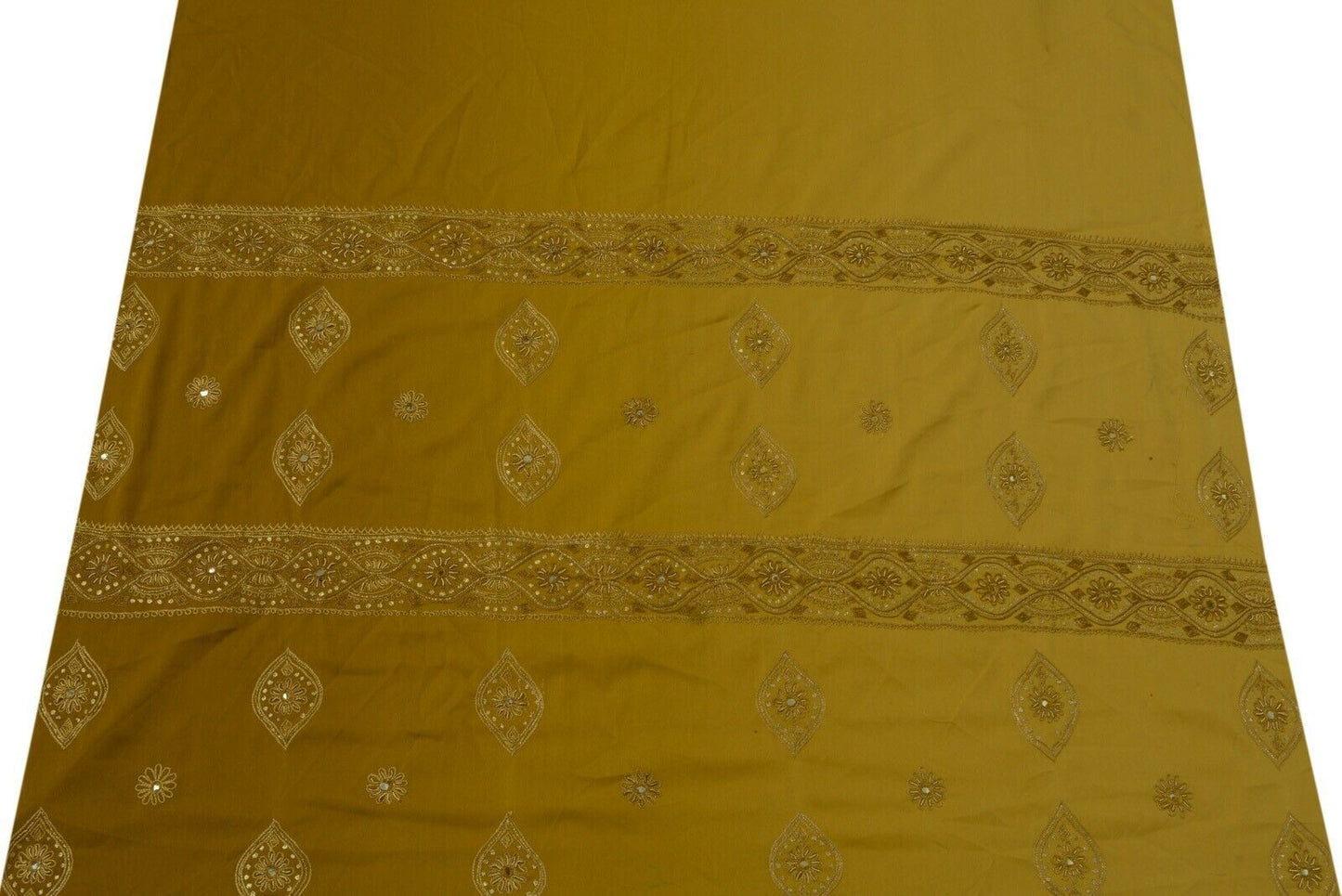 Vintage Saree Remnant Scrap Multi Purpose Craft Zari Zardozi Embroidered Fabric