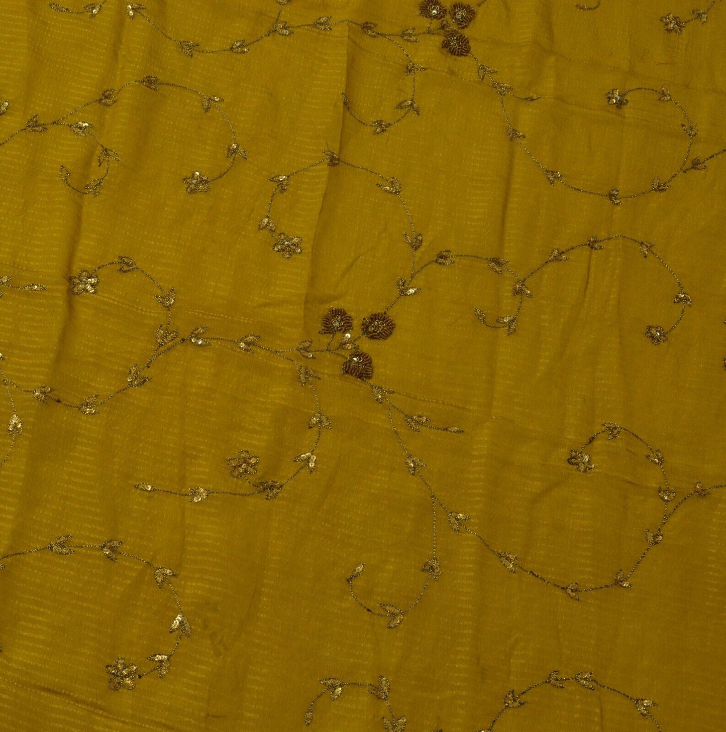 Vintage Saree Remnant Scrap Multi Purpose Craft Zari Woven Embroidered Fabric