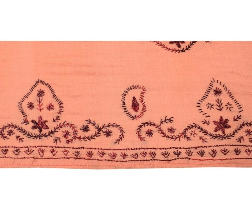 Vintage Sari Border Indian Craft Sewing Trim Hand Embroidered Ribbon Lace