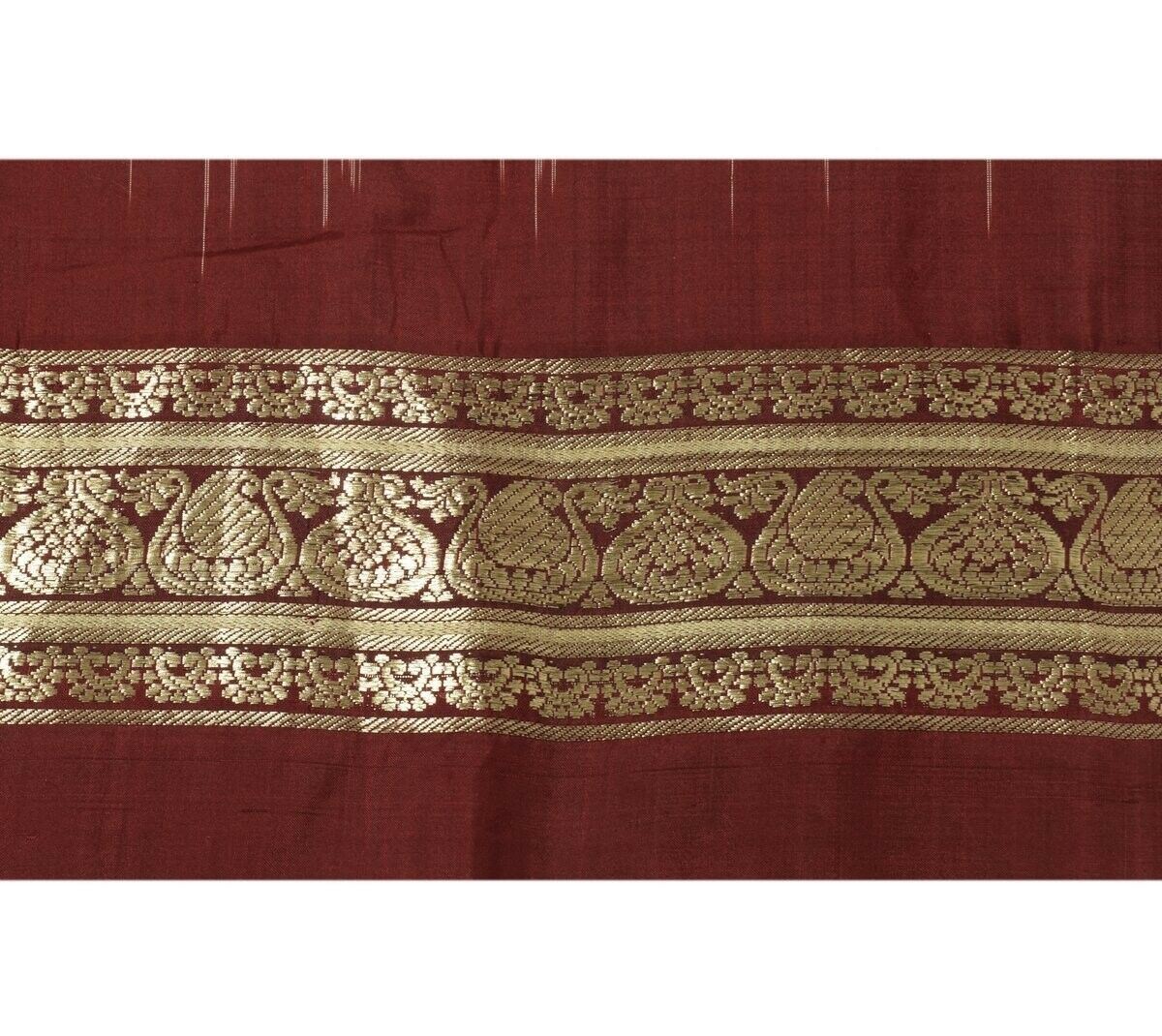 Vintage Sari Border Indian Craft Trim Woven Zari Brocade Banarasi Ribbon Lace