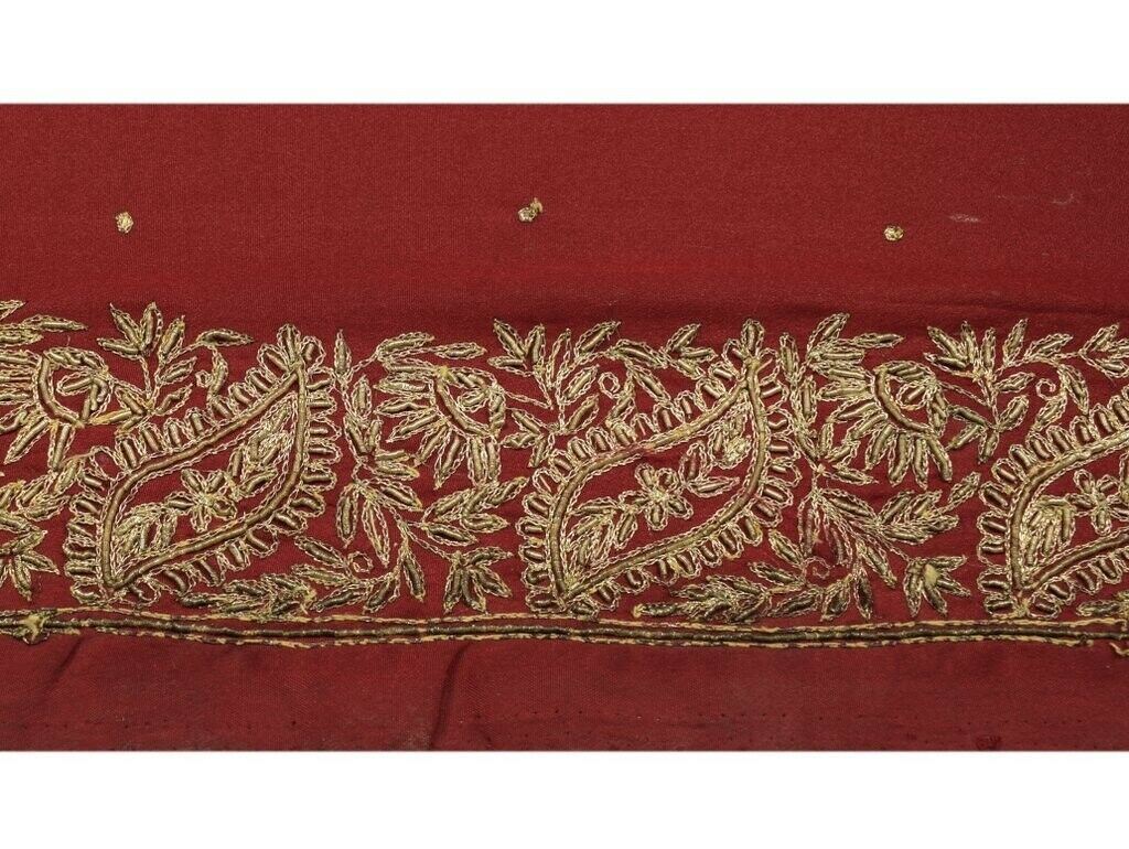 Vintage Saree Sewing Trim Indian Craft Border Hand Beaded Embroidered Lace