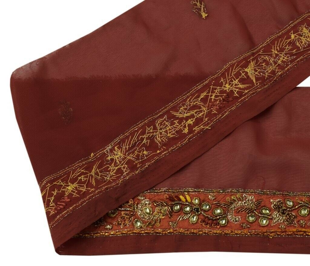 Vintage Sari Border Indian Craft Sewing Trim Hand Beaded Ribbon Lace